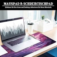 Japan Mauspad xl Gaming Mousepad Kirschblüte Rosa Desk Pad Groß Desk Mat Japanisch Bürozubehör Anime Schreibtischunterlage 80x30cm (Kirschblüte Rosa) – Ansicht 6
