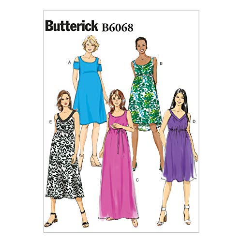 Butterick Patterns 6068 Misses Easy Maternity Dress and Belt Sizes 14-16-48-20-22
