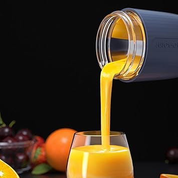 POLKADOT 400ml Portable Mini Juicer USB Rechargeable Blender Mixer Juice Cup Blue