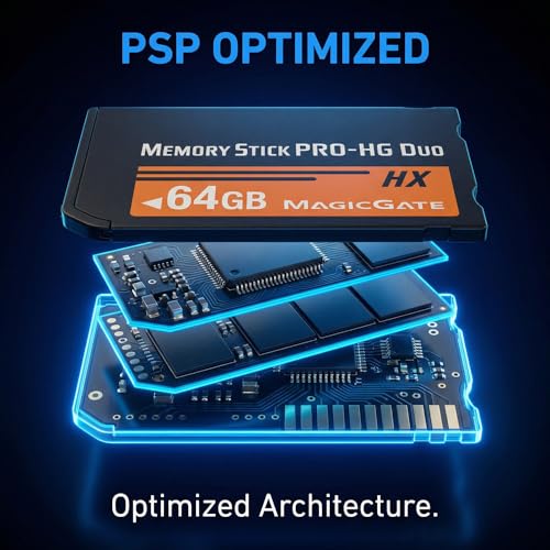 Carte MagicGate Pro HG Duo 64Go pour console PSP 1000 2000 3000 - 7