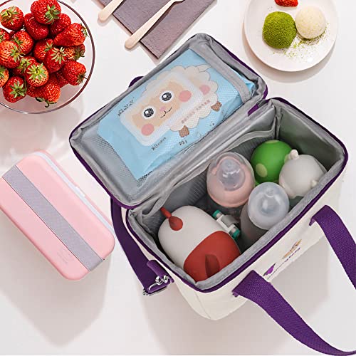 Dreamfocus Insulated Lunch Bag For Girls, Large Capacity, Handle And Strap, Cute Lunch Box For Kids Teen Women Work School Gifts #TOP2