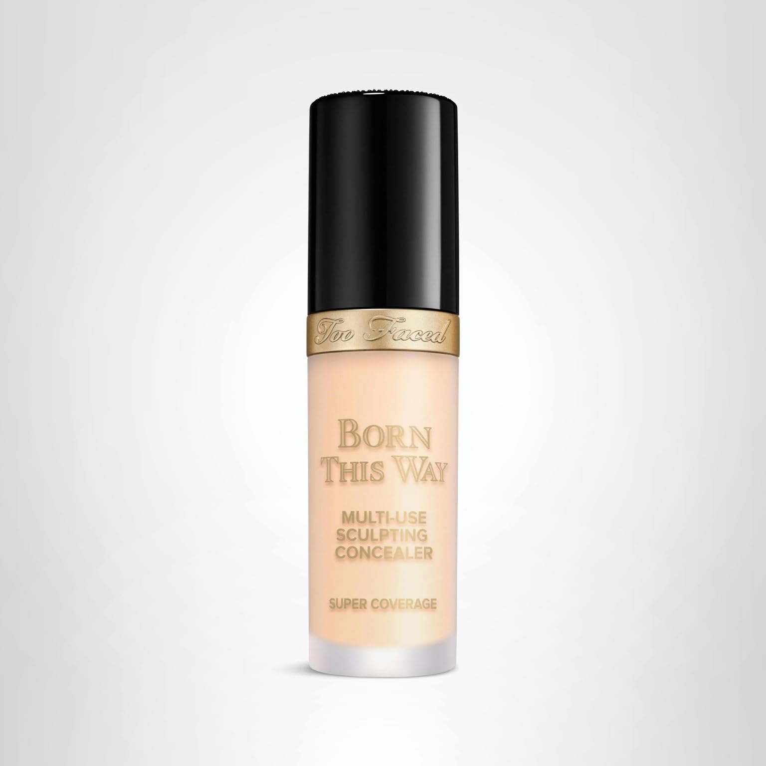 Too Faced Born This Way Super Coverage Multi-Use Concealer | Full Coverage, Non-Comedogenic, Oil Free + Long Lasting Concealer | Hyaluronic Acid, Coconut Water + Alpine Rose | 0.45 Fl Oz, Snow