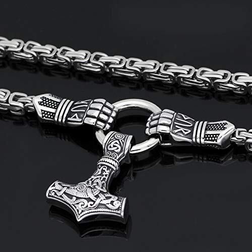 Collier marteau de Thor en acier inoxydable durable qui ne noircit pas - 4