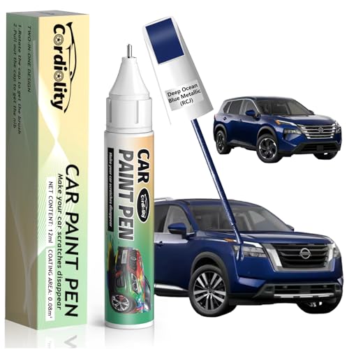 Image of Deep Ocean Blue Metallic(RCJ) Touch Up Paint Pen for Nissan,Car Paint Scratch Repair Pen Quick and Easy Fix Auto Paint Scratch