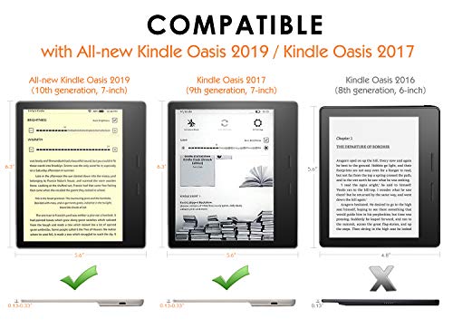 Capa Kindle Oasis 10a geração (aparelho com temperatura de luz ajustável - S8IN4O - 2019-2021) - Caf