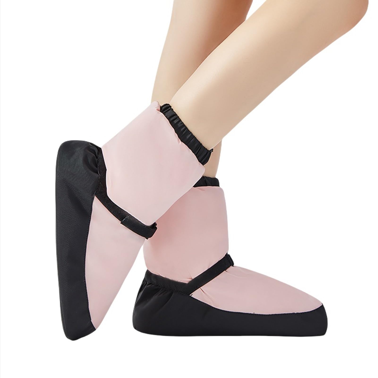 KAISUN Stivale Balletto, Warm Up Bootie, Scarpe da Ballo Donna, Dance Stivali Ballo Caldo Stivali Invernali Scarpe Allenamento Riscaldano(Rose,M(39-40))
