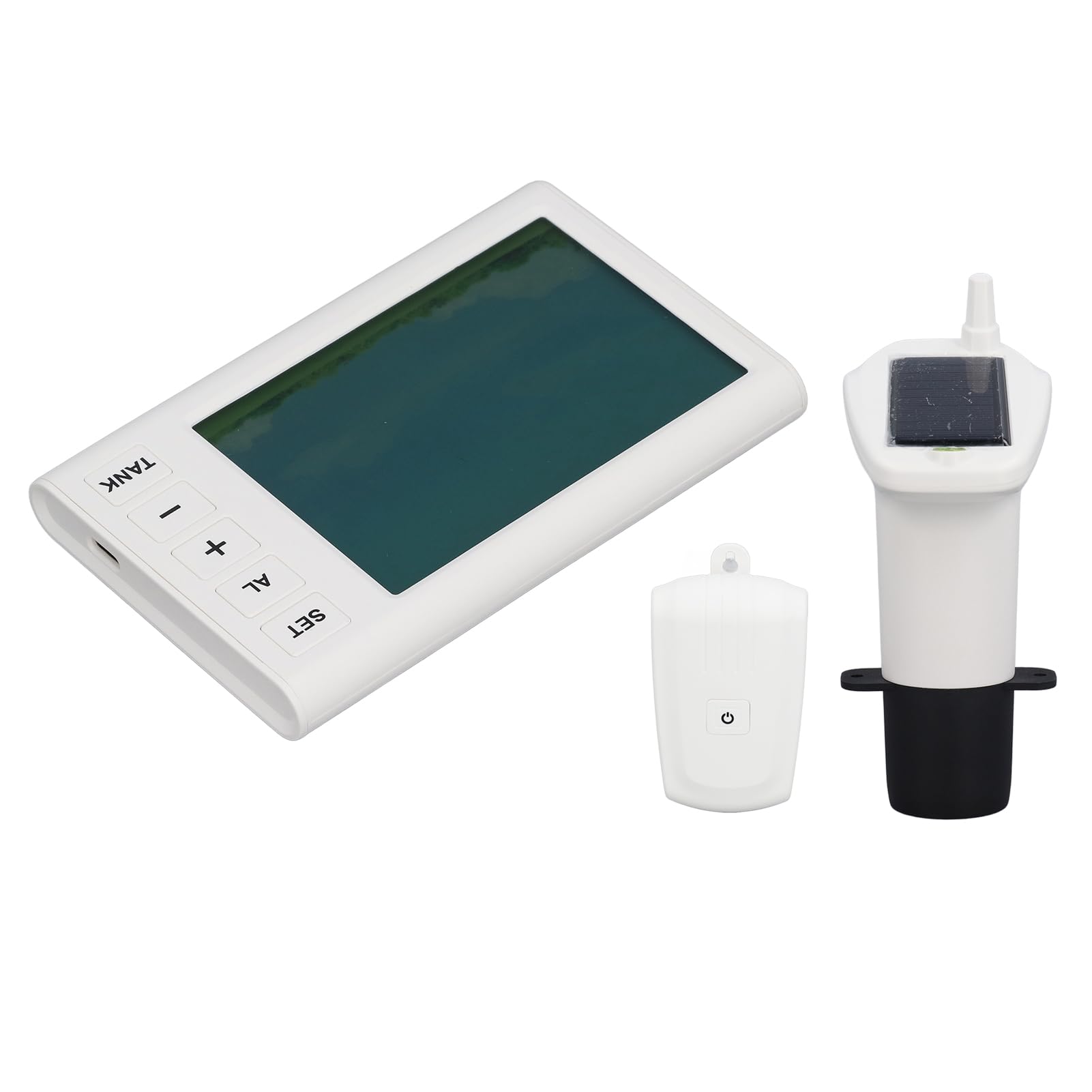 Sensor de Nivel de Agua Ultrasónico Inalámbrica con Pantalla Temperatura, Control de la Bomba para Monitoreo de Líquidos, AC110-230V, Adecuado para el Tanque de Agua del