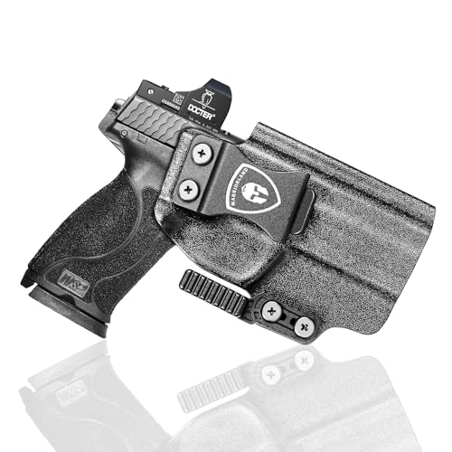 WARRIORLAND IWB Kydex Holster with Claw Attachment and Optic Cut Fit Smith & Wesson M&P 9mm / .40 Pistol, Inside Waistband Appendix Carry M&P 9mm Holster, Adj. Cant & Retention, Right Hand