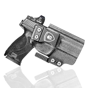 WARRIORLAND IWB Kydex Holster with Claw Attachment and Optic Cut Fit Smith & Wesson M&P 9mm / .40 Pistol, Inside Waistband Appendix Carry M&P 9mm Holster, Adj. Cant & Retention, Right Hand