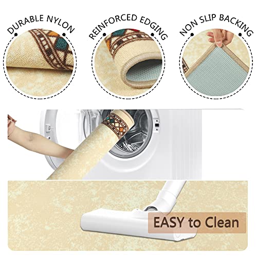 Homcomoda Rug Runner For Hallway 26”X71” Non Skid Accent Area Carpet Runner Rug Machine Washable Runner Floor Mat For Entrance Living Room Bedroom #TOP2