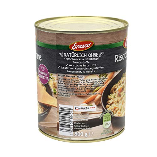 Erasco Pilzrisotto-Pfane mit Weibwein and parmigiano reggiano, 800 g – Bild 4