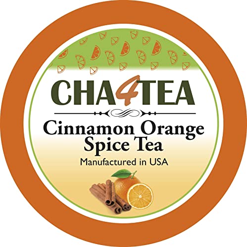 Cha4Tea 36-Count Cinnamon Orange Spice Herbal Black Tea Pods For Keurig K-Cup Brewers #TOP1