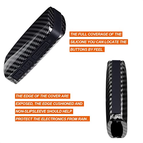 Coque de clé Mazda carbone noir protège efficacement vos boutons des chutes