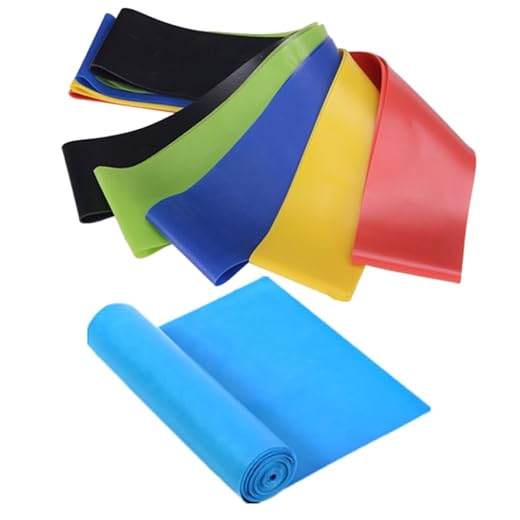 Kit 5 Faixas Mini Band + 1 Elástico Thera Band Para Exercício Funcional Corpo Todo Alongamento Musculação Reabilitação Em Casa Academia Ar Livre [KRV Magazine]