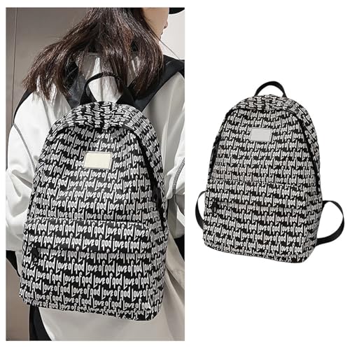 Sac à dos ordinateur portable sac d'école nylon imperméable pour étudiante - 2