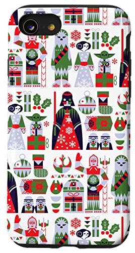 Coque Star Wars iPhone SE 2020 / 7 / 8 avec motif nordique de Noël multicolore