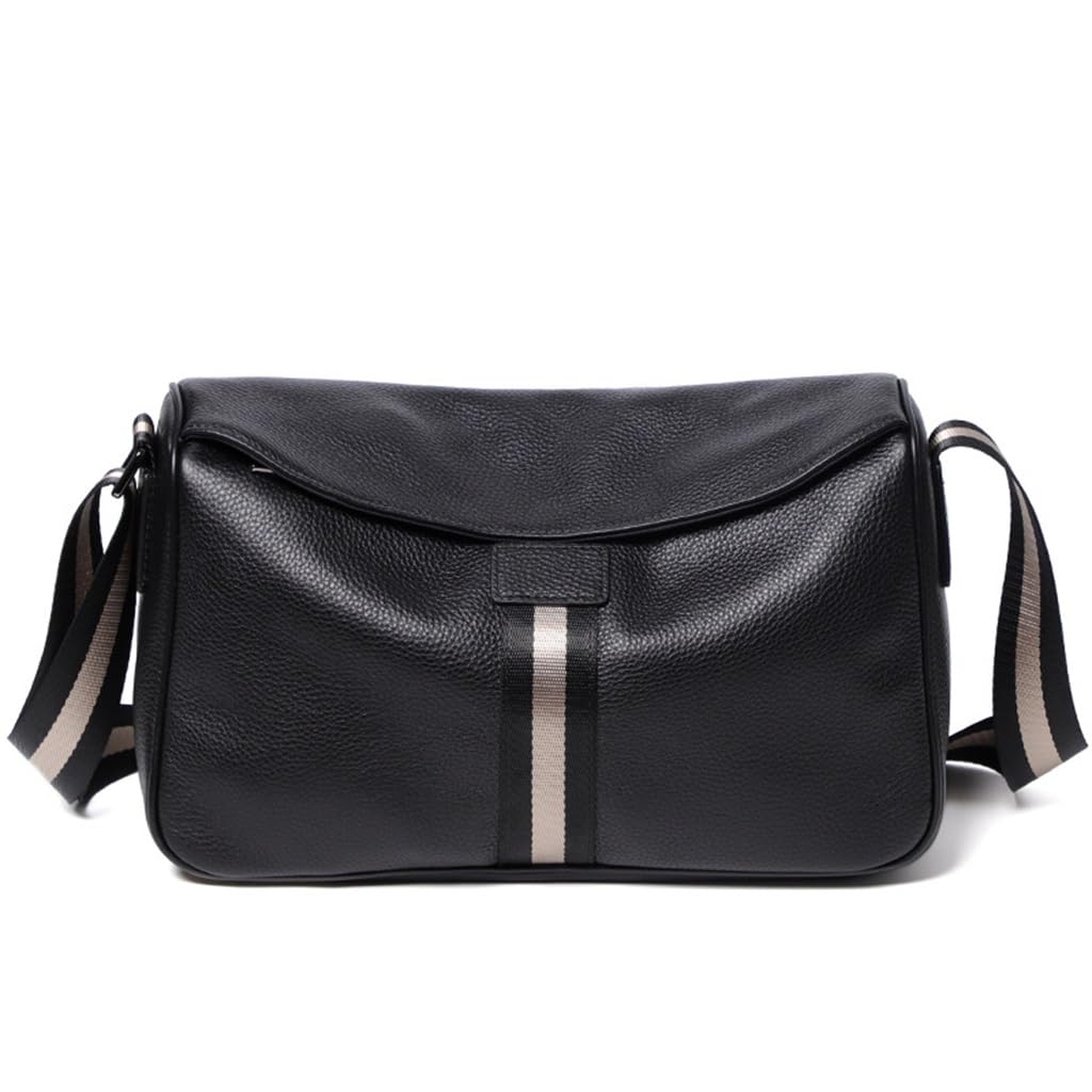 Modna męska torba skórzana na ramię miękka skóra bydlęca crossbody casual sport chłopcy, D, As show