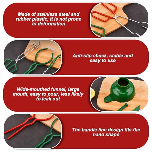 Set de 7 herramientas para enlatar en acero inoxidable duradero con mangos ergonómicos 6