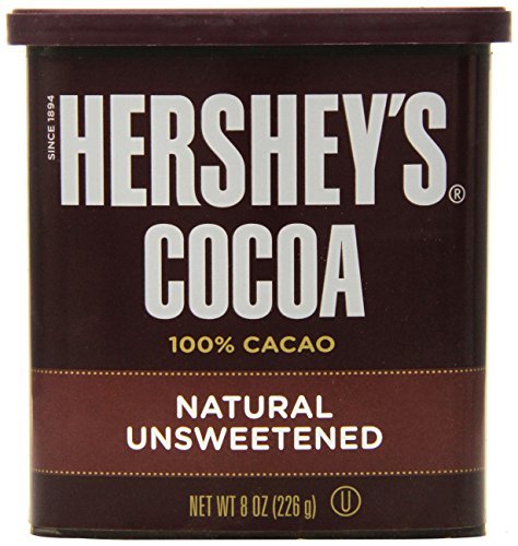 Hershey'S Cocoa (Natural Unsweetened, 8-Ounce Cans, Pack Of 6) By Hershey'S