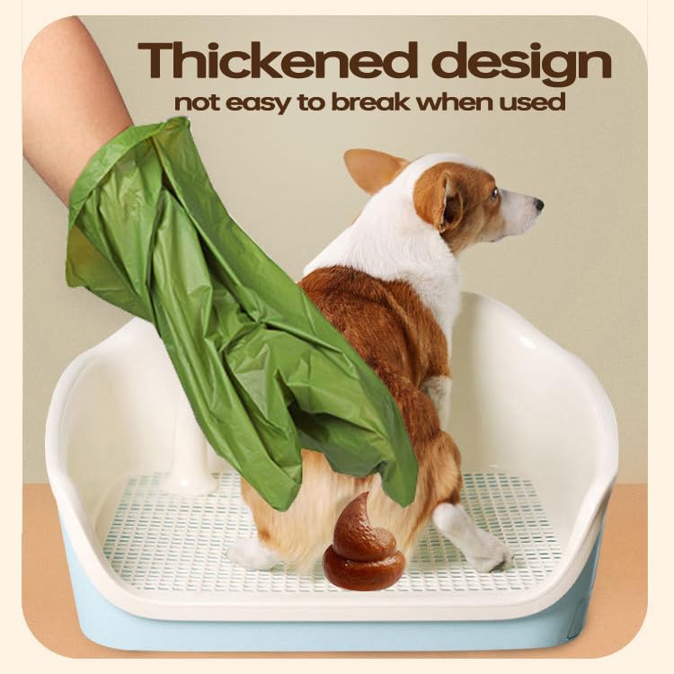 Image of Dog Poop Bag, Biodegradable Dog Waste Bags with 1 Dispenser, Eco-Friendly Leak-Proof Pet Poop Bags for Doggy(Jasmine fragrance)-360 Counts