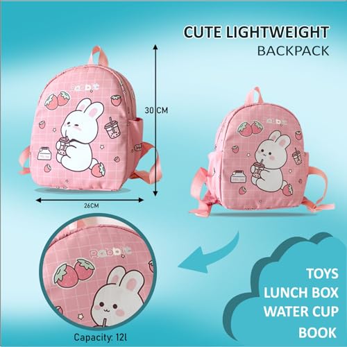 Image of Tinytot 15 inch Cute Backpack for Kids Girls Boys Toddler Backpack Preschool Nursery Play School Travel Bag for 5 to 8 Year Child - Mini Size