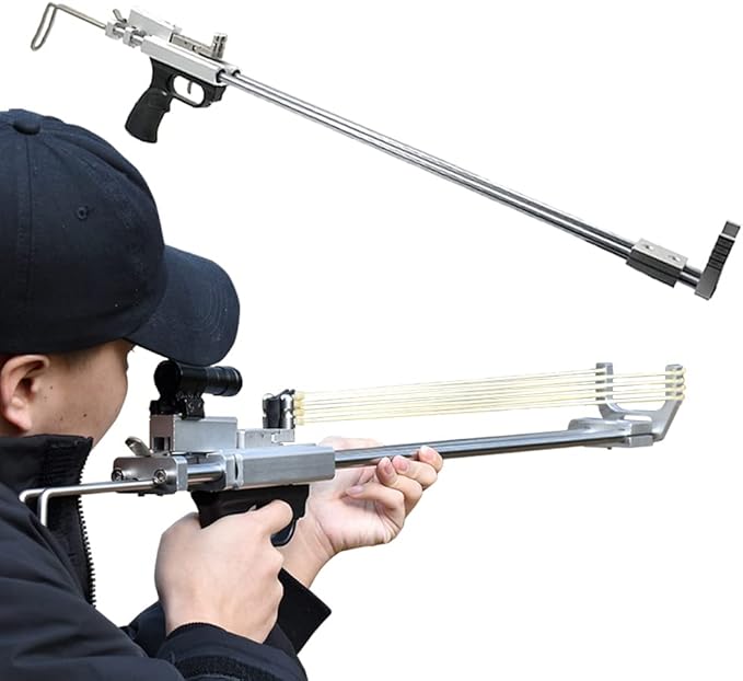 Slingshot Rifle, High Precision Hunting Slingshots for Adults, Catapult Slingshot