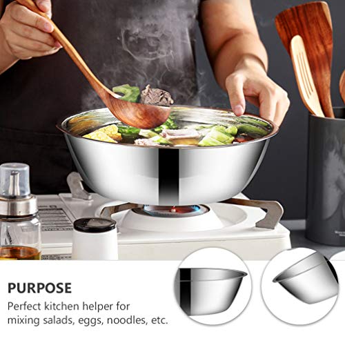 Conjunto de tigelas de cozinha de aço inoxidável Cabilock com 2 peças de tigelas de cozinha para nin