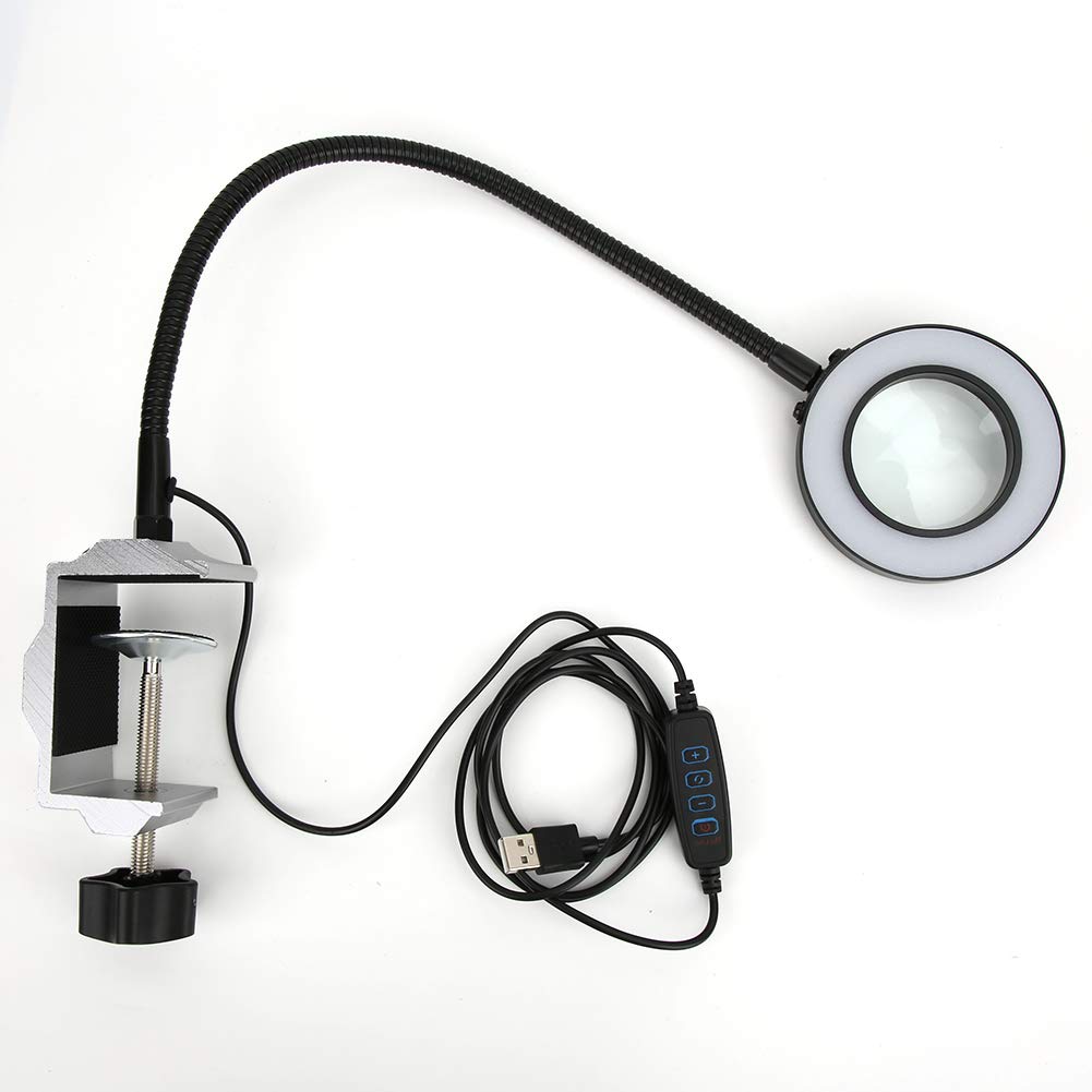 LED 3X Stół powiększający Zacisk lutowniczy Pomocna dłoń z elastycznym ramieniem Stacja naprawcza płytek drukowanych trzeciej ręki do lutowania płytek drukowanych Podstawa ze