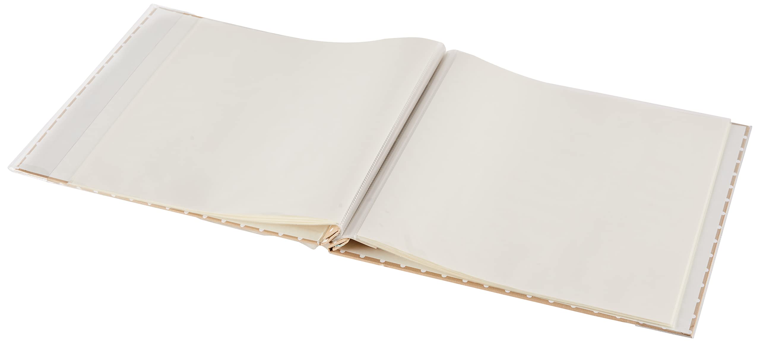 Artemio Album Foto 30 x 30 cm - Beige con puntini bianchi