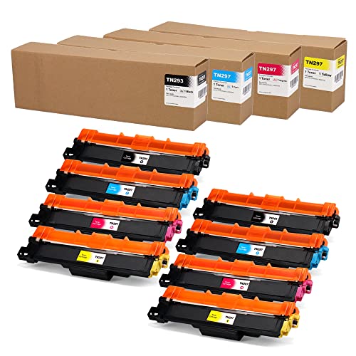 Amazon.co.jp: 【横トナ】ブラザー(brother)用 TN-293 TN-297 4色×2