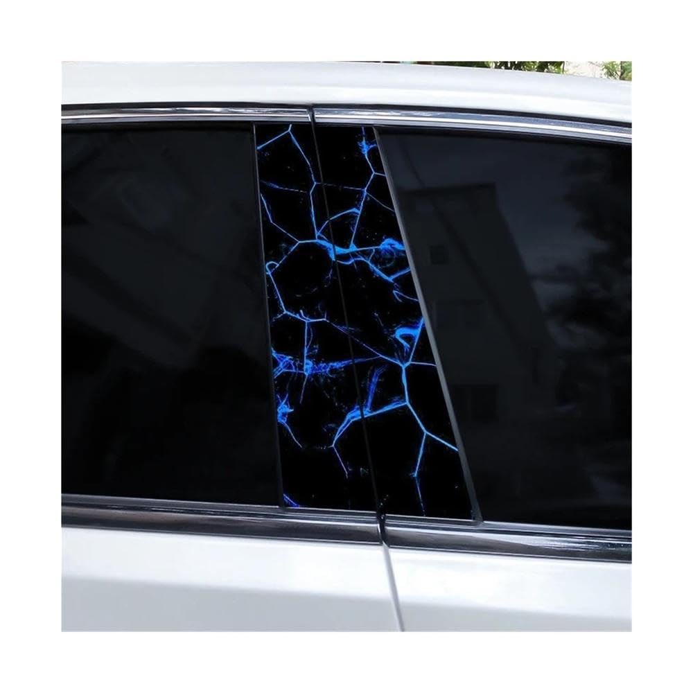 Bertdcx C Lightning Ool Ar B-Pillar Stickers Over Scratches Suitable For Most Ar Door Pillar Stickers Auto Parts(C)