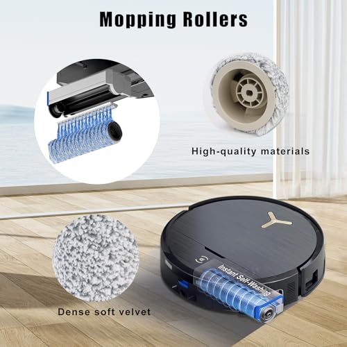 Image of 17 PCS Replacement Accessories Kit for Ecovacs Deebot X9 Pro Omni / X9 Pro / X11 Pro Omni / X11 Pro / X11 Mop Robot Vacuum Cleaner Main Brush Dust Bag Mop Roller Parts
