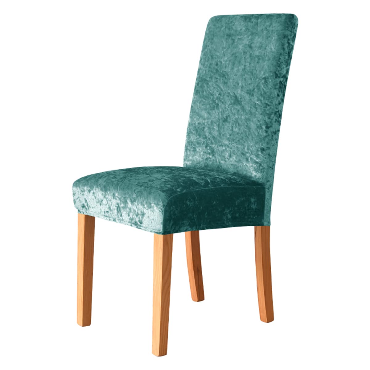 Housse de chaise velours premium bleu pour décoration événementielle chic lot de 4