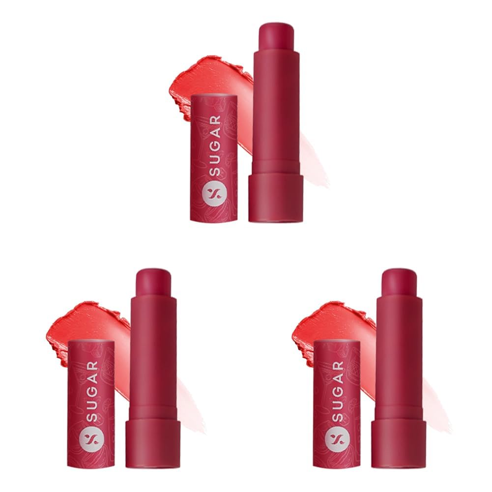 SUGAR Cosmetics Tipsy Lip Balm For Dry & Chapped Lips With Vitamin E, Shea Butter and Jojoba Oil | Lip Protection & Nourishment | LipBalm with SPF | 4.5gm - 02 Cosmopolitan (Pack of 3)-image-41