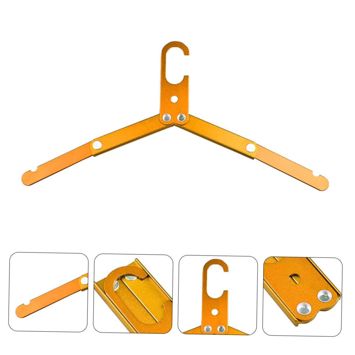 Happyyami Outdoor Clothes Hanger Lightweight Backpacking Hanger for Camping Hiking Compact Travel Clothes Drying Rack