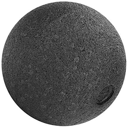 Pelota de masaje para yoga con espuma de alta densidad negro 8cm miniatura 6