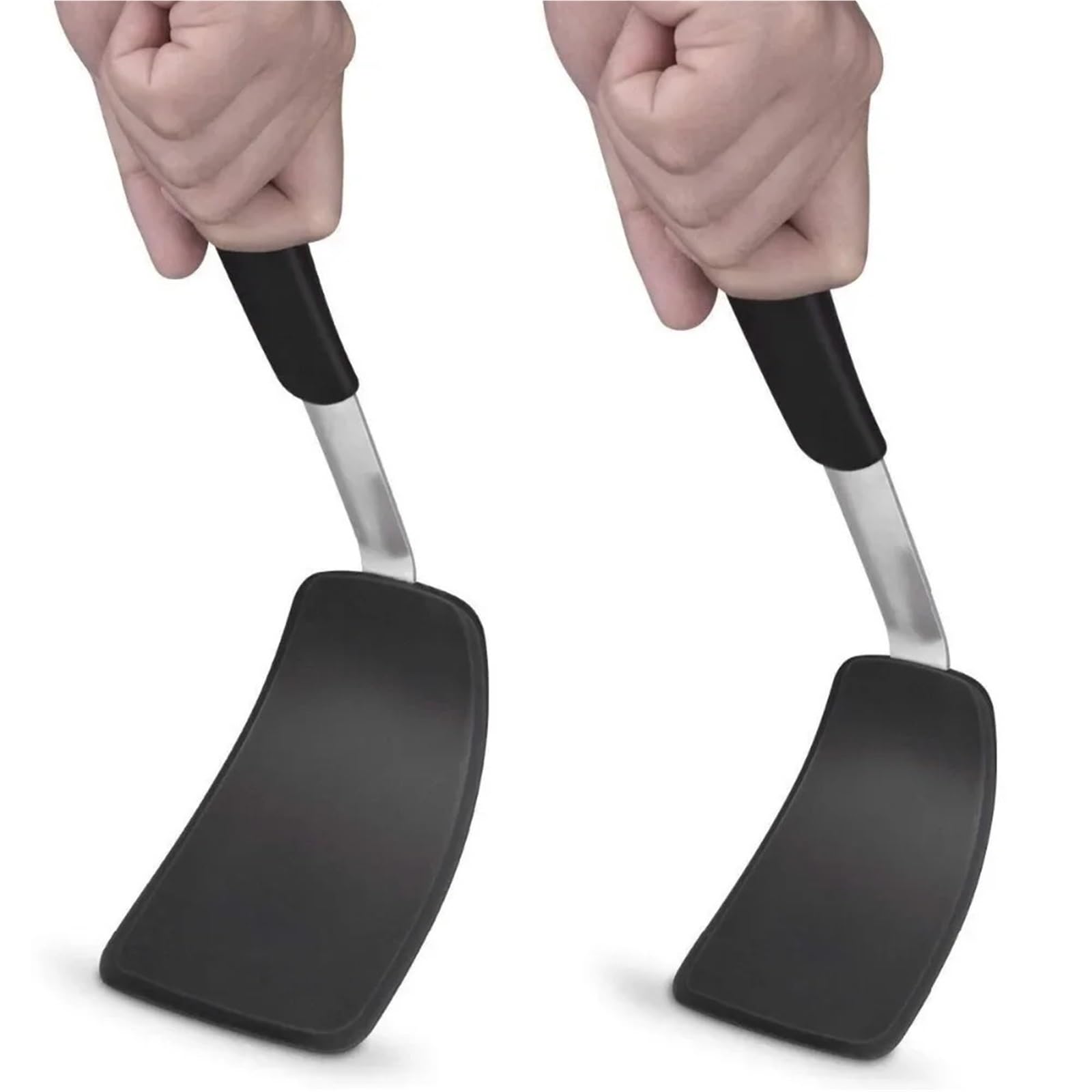 Espátula giratoria de silicona antiadherente Para Salteados | Espátula giratoria Flexible resistente al calor, aleta for panqueques, utensilios de cocina(Big Shovel)
