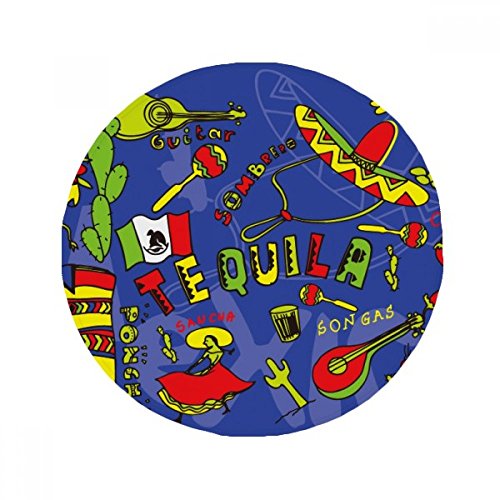 Tapis de sol antidérapant Mexique en polyester filé multicolore 60cm - 2