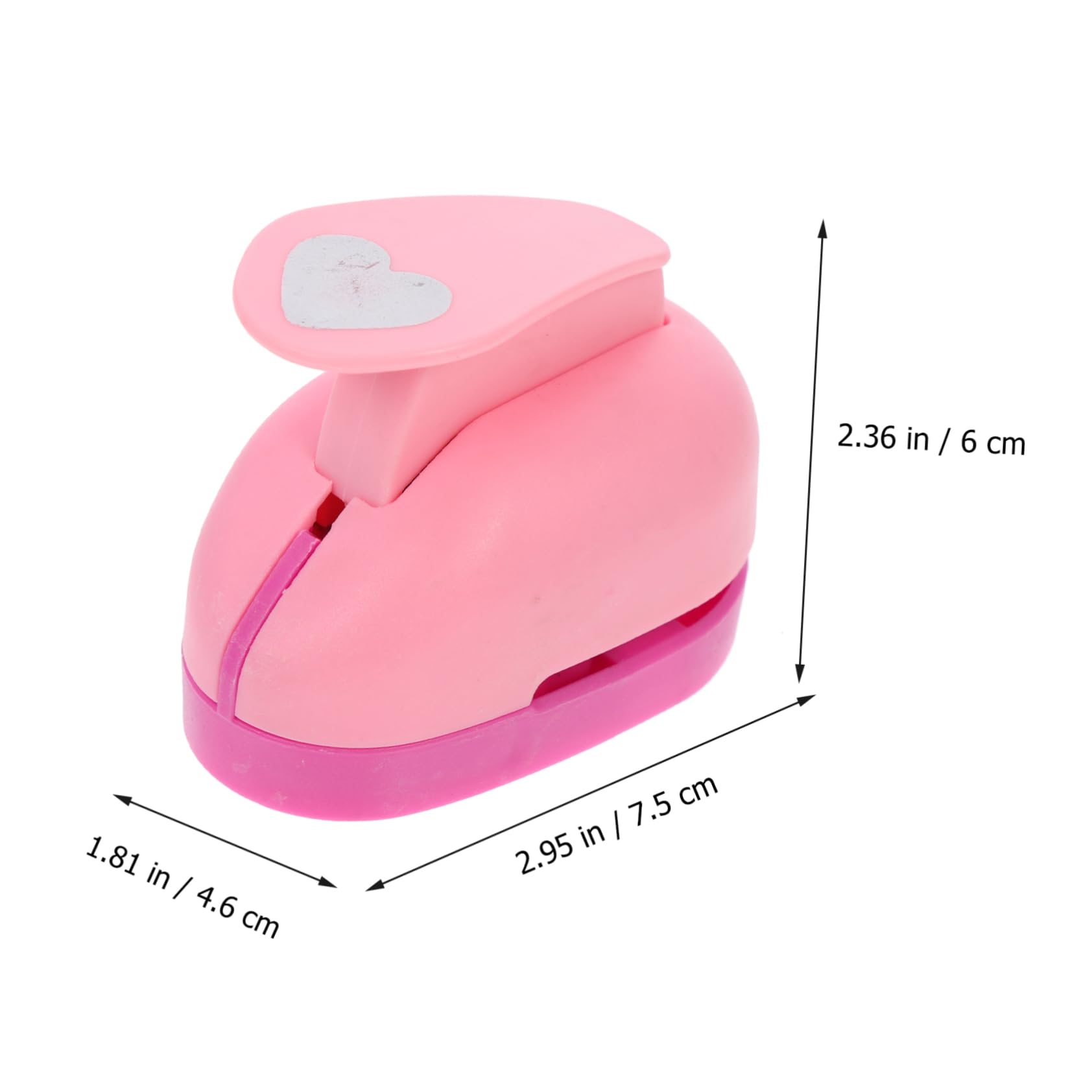 EXCEART DIY Paper Punch Card Making Scrapbooking Crafts Embossing Machine Square Hole Punch Random Color