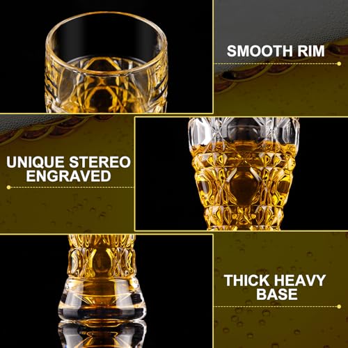 Paysky Beer Glasses 17 oz, Pint Glasses Set of 2, Pilsner Beer Glasses, Wheat Beer Glasses, Glasses Drinking Set, Glassware Gift for Men