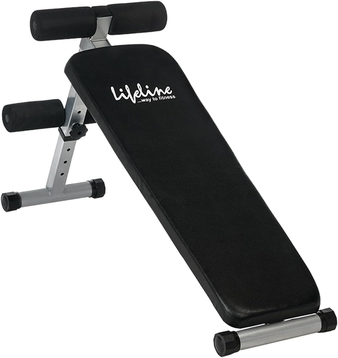 Life Line LB 310 Sit Up Bench, Abdominal Adjustable Bench for Ab Exercise, 4 Adjustments Levels, Home Gym Equipment Abs and Core Muscles Workout, Gym Bench, Free Assistance for Installation
