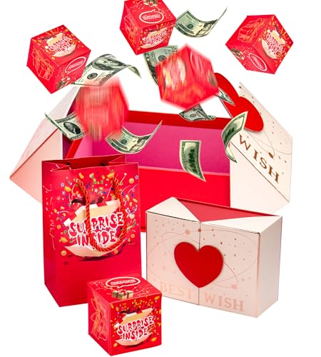 Boîte cadeau surprise pour argent pour éviter les enveloppes d'anniversaire ennuyeuses