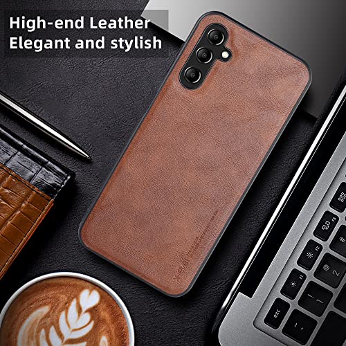 X-Leve Samsung Galaxy A14 5G Case Ultra-Thin Slim Premium Pu Leather Cell Phone Cover For Women Men Elegant Soft Tpu Bumper Shockproof Protective Cases Phone Cover For Galaxy A14 5G(Brown) #TOP5