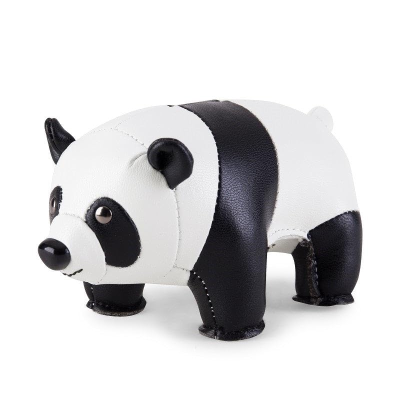 Züny - Panda - Briefbeschwerer - White/Black - Kunstleder - 13 x 7,5 x 7,5cm