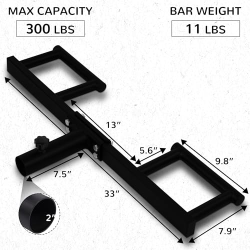 Image of Fitvids Upgraded Adjustable Jammer Arms, Lever Arms, Monolift Attachments Rated 600 LB Per Arm, Fits Racks at All Post Sizes and Hole Sizes, Pair