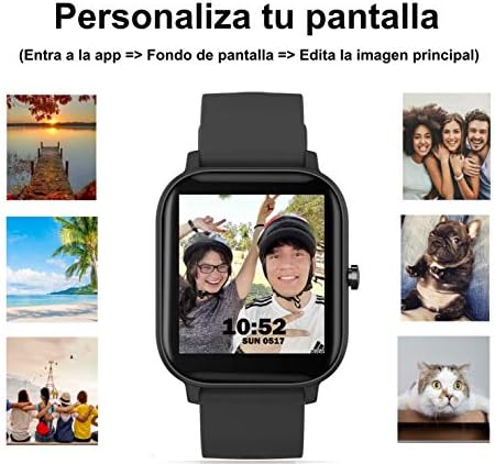 GetPlus Smartwatch Reloj Inteligente para Hombre y Mujer - Pulsera Monitor  de Actividad Deportivo Digital para Android y iOS - Smart Watch con  Bluetooth y GPS Negro : Amazon.com.mx: Electrónicos