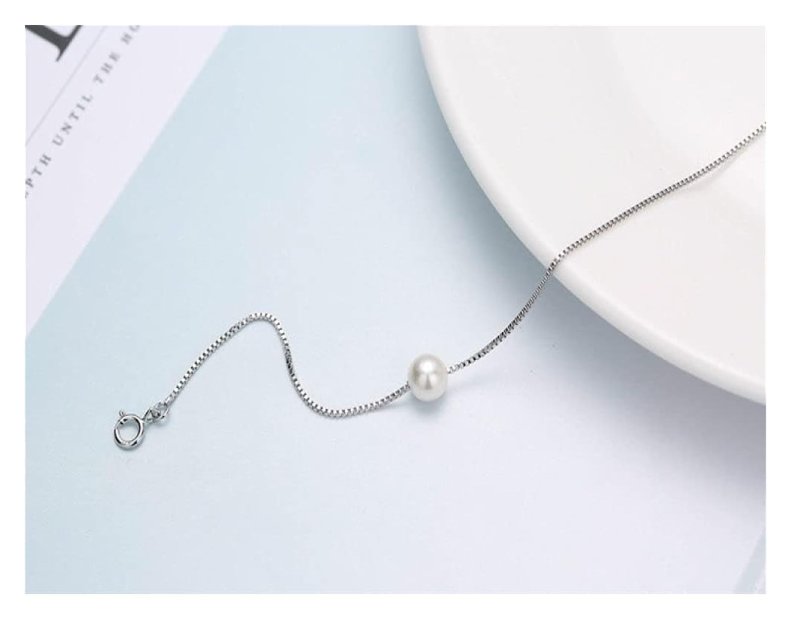 Regulowana bransoletka, srebrna bransoletka, damska 925 Sterling Silver Bransoletka Znakomita regulowana perłowa bransoletka Damska srebrna bransoletka Moda Sterling Silver Jewelry Giftsum