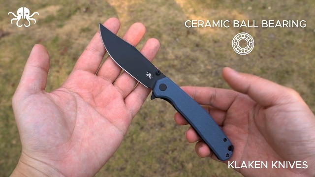 KLAKEN Lancet Pocket Knife, Swedish 14C28N EDC Knife, G10 Folding