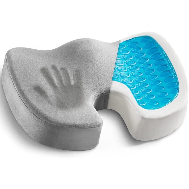 Cuscino Da Seduta In Memory Foam A Forma Di U for Ufficio E Casa - for Alleviare La Pressione for Emorroidi, Ideale for Studenti Lunghe Sedute per alleviare la pressione