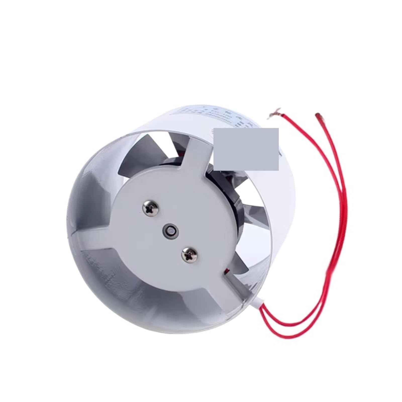 Wentylator wyciągowy, 20W 4-calowy wentylator kanałowy, wentylator wyciągowy do kuchni, toalety, ściany, 4-calowe okno łazienkowe, 100MM, metalowa rura, dostęp do wyciągu(Round)